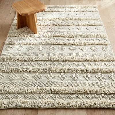 Handgeweven tapijt in mixed wol, Bellika AM.PM