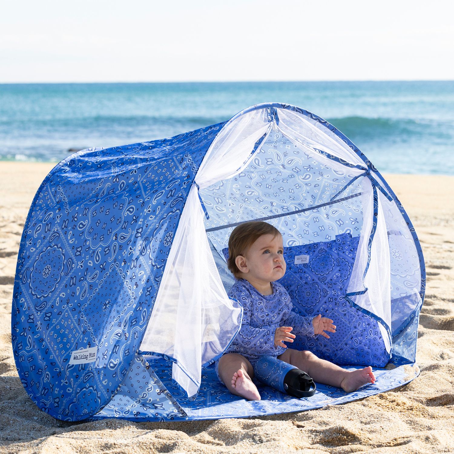Tente De Jeu Enfant Relaxdays – Tente Pirate Pop-up Bleu Et Rouge, Pour Intérieur Et Extérieur, Dès 3 Ans, Avec Fenêtre Transparente Et Drapeau