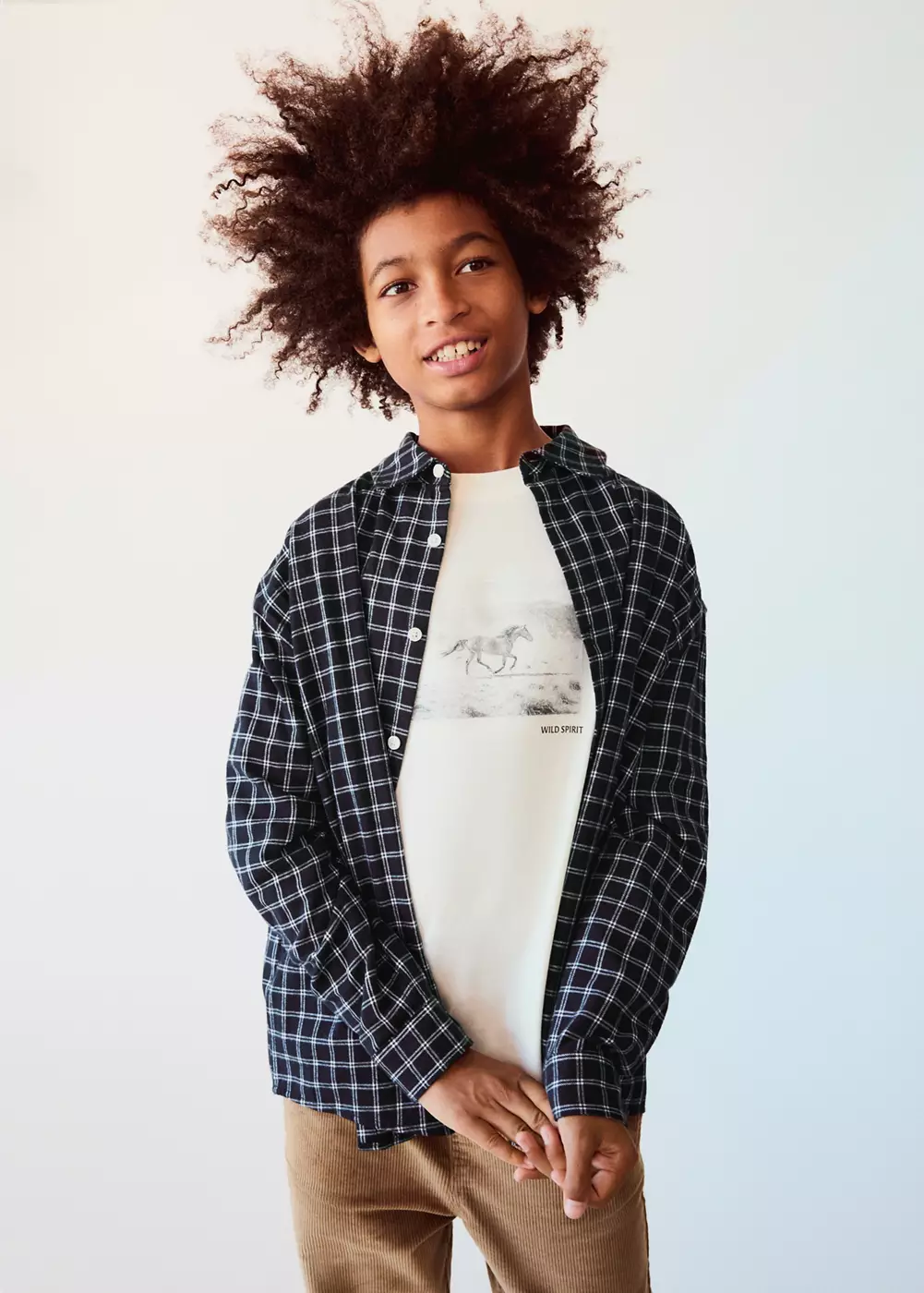 Chemise flanelle à carreaux, MANGO KIDS