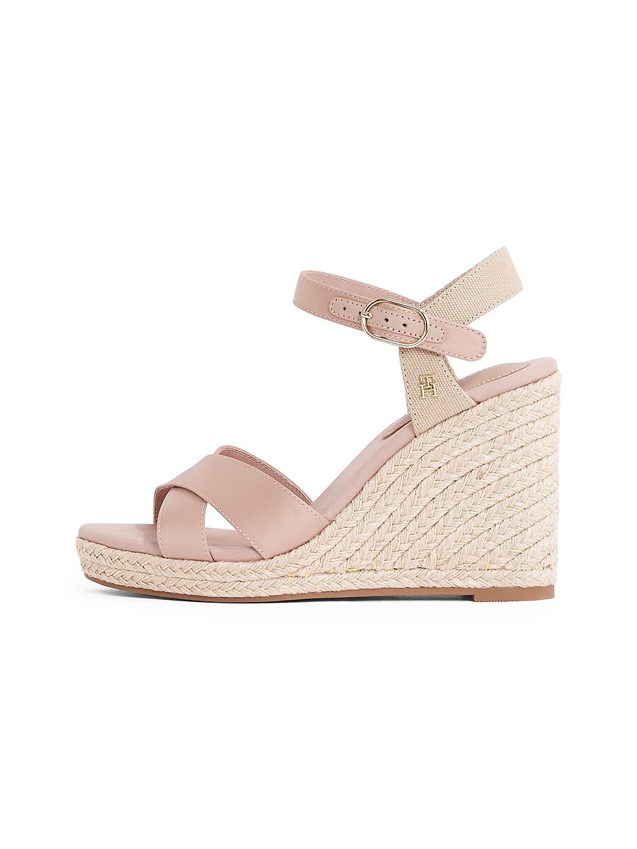 Tommy Hilfiger Sandalias de cuña de satén — foto 5