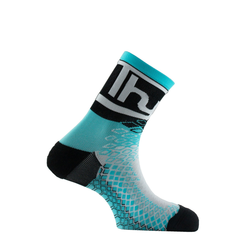 Chaussettes tiges courtes Pro Bike en fils recyclés, THYO