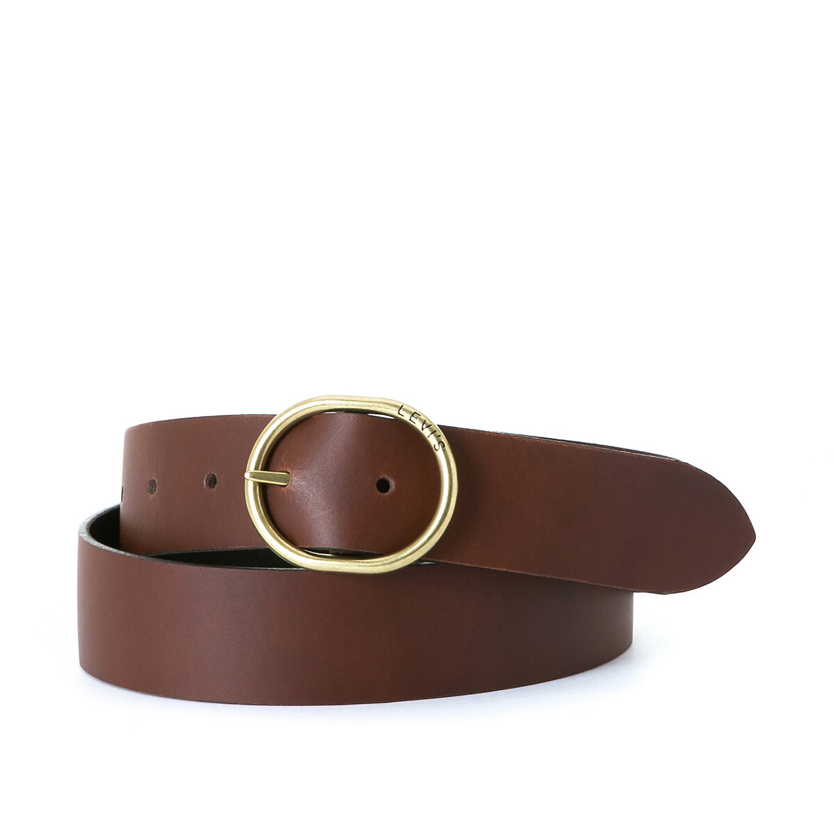 Arletha leather reversible belt, brown/black, Levi's | La Redoute