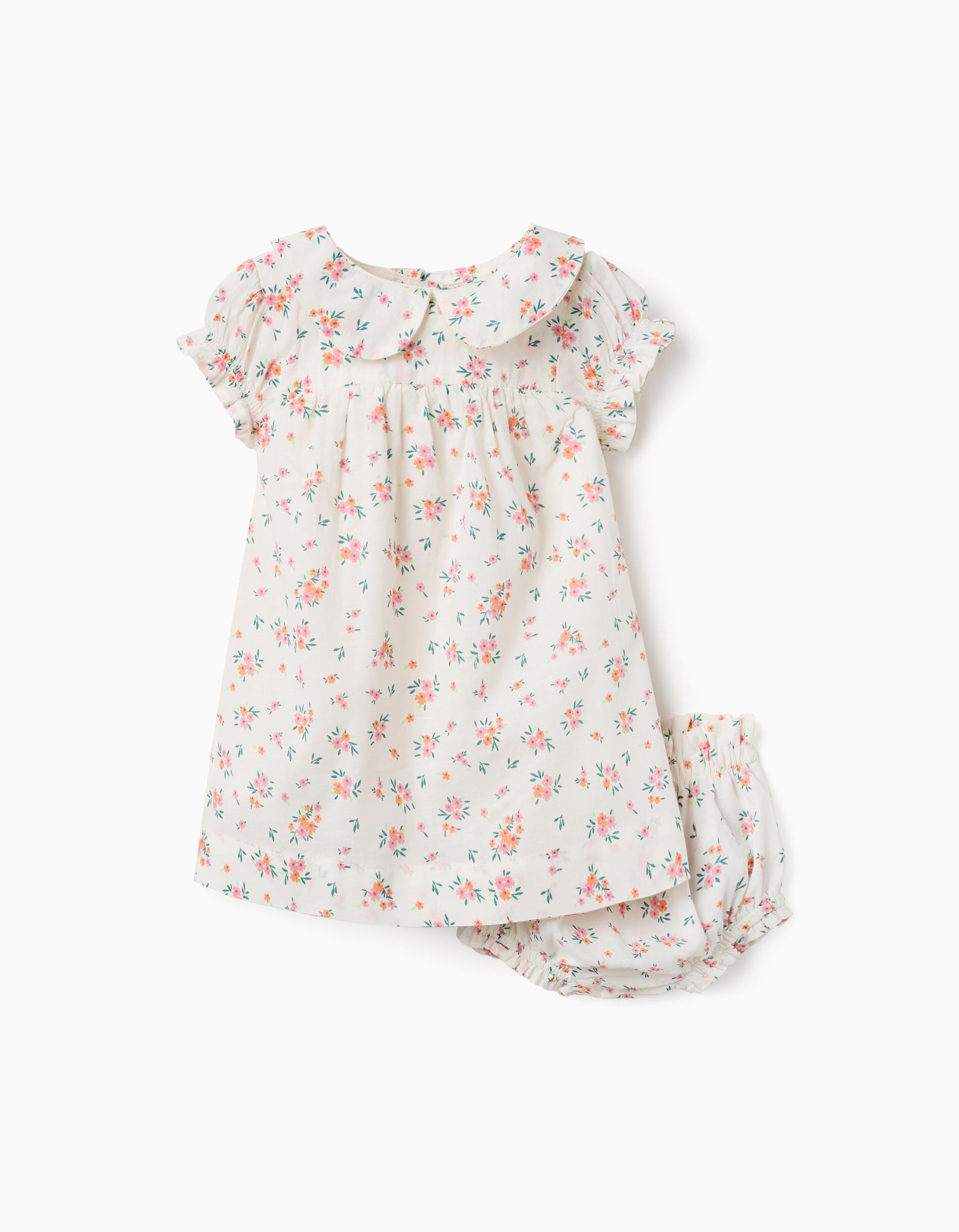 Robe à manches courtes avec motif floral, ZIPPY