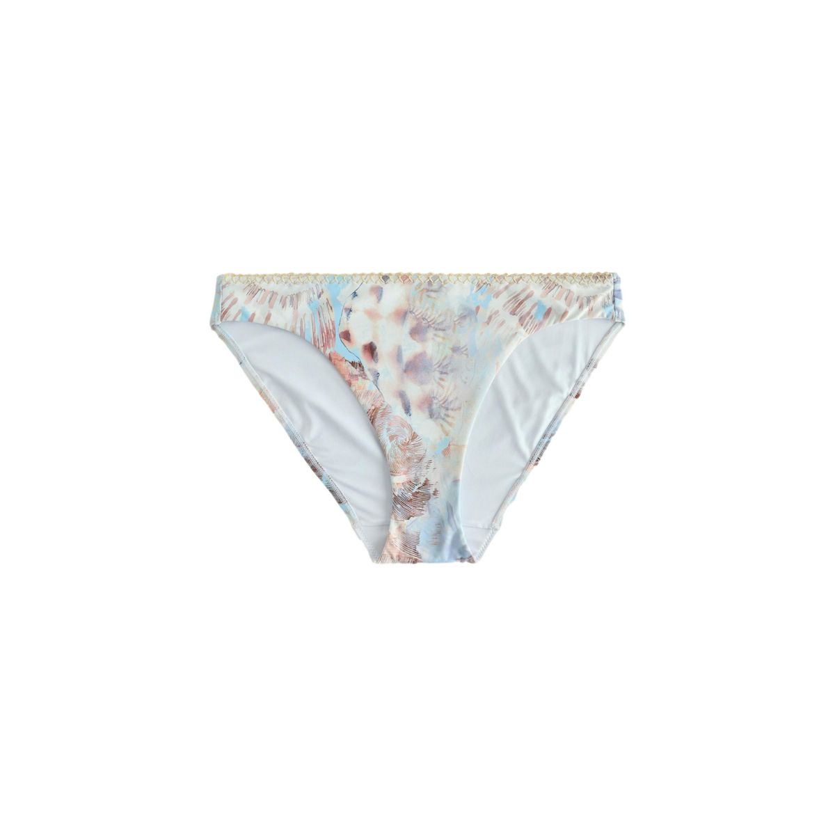 Bas de bikini échancré à points feston, NEXT