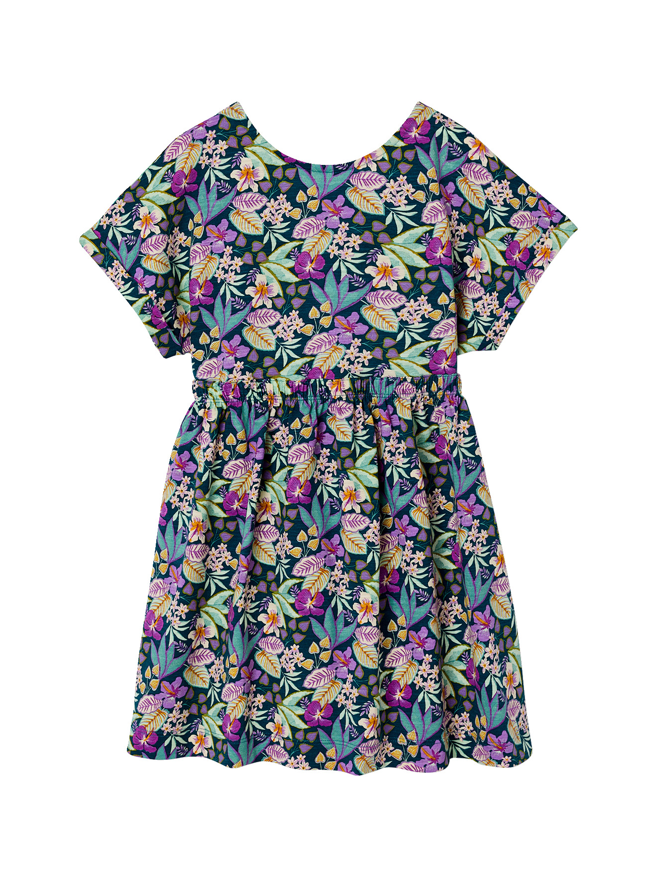 Robe imprimé fleurs, VERTBAUDET