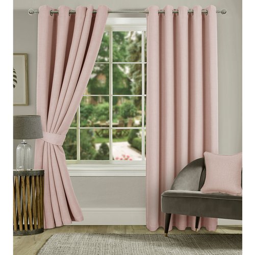 Filtering Eyelet Curtains In Soft Pink