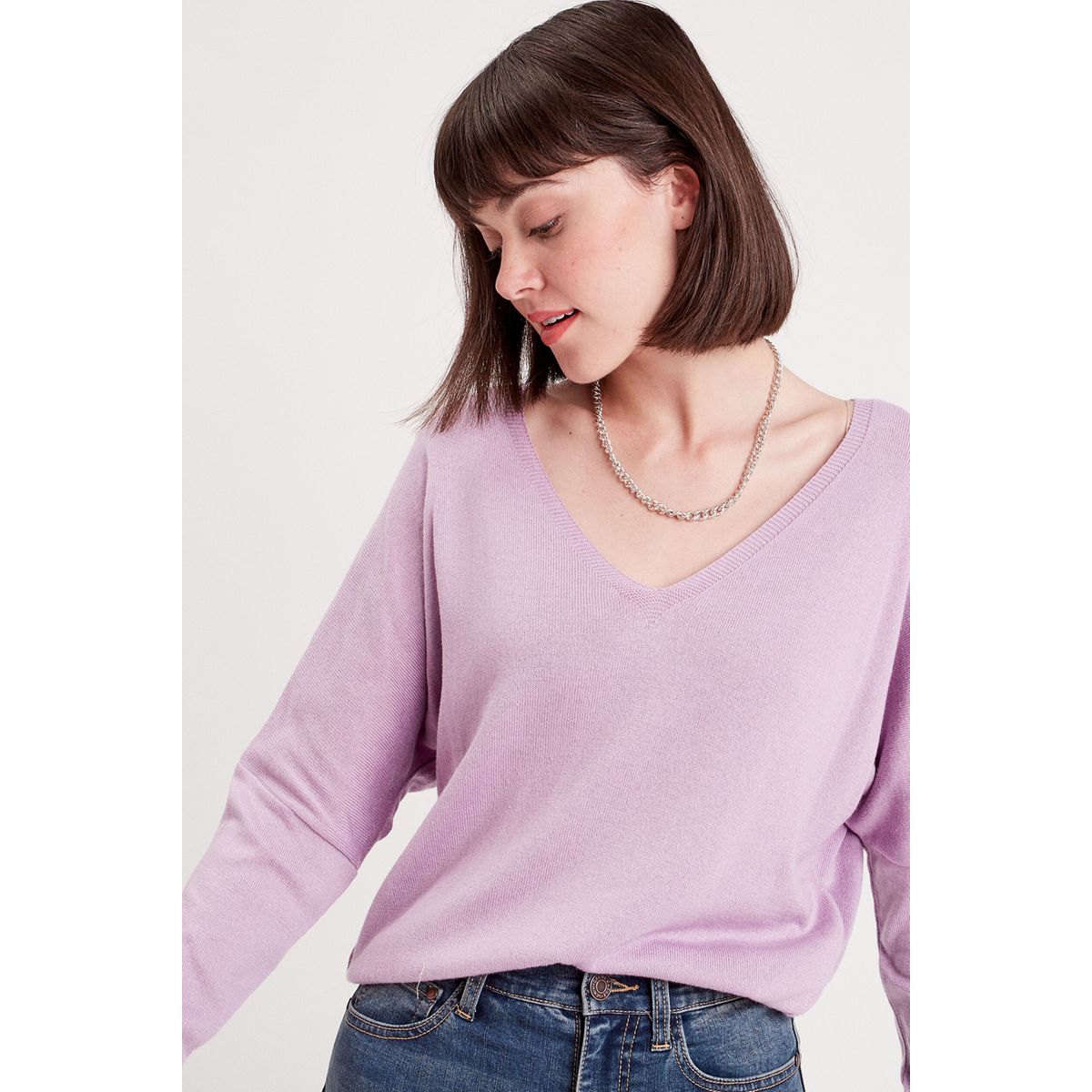 Pull online mauve pastel