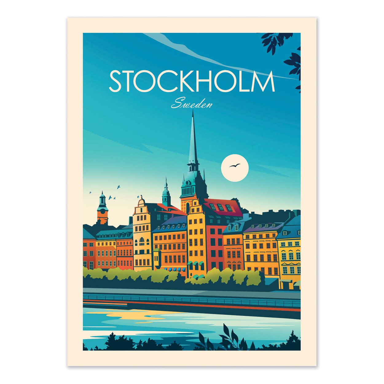 Affiche d'art - Stockholm - Studio Inception, WALL EDITIONS