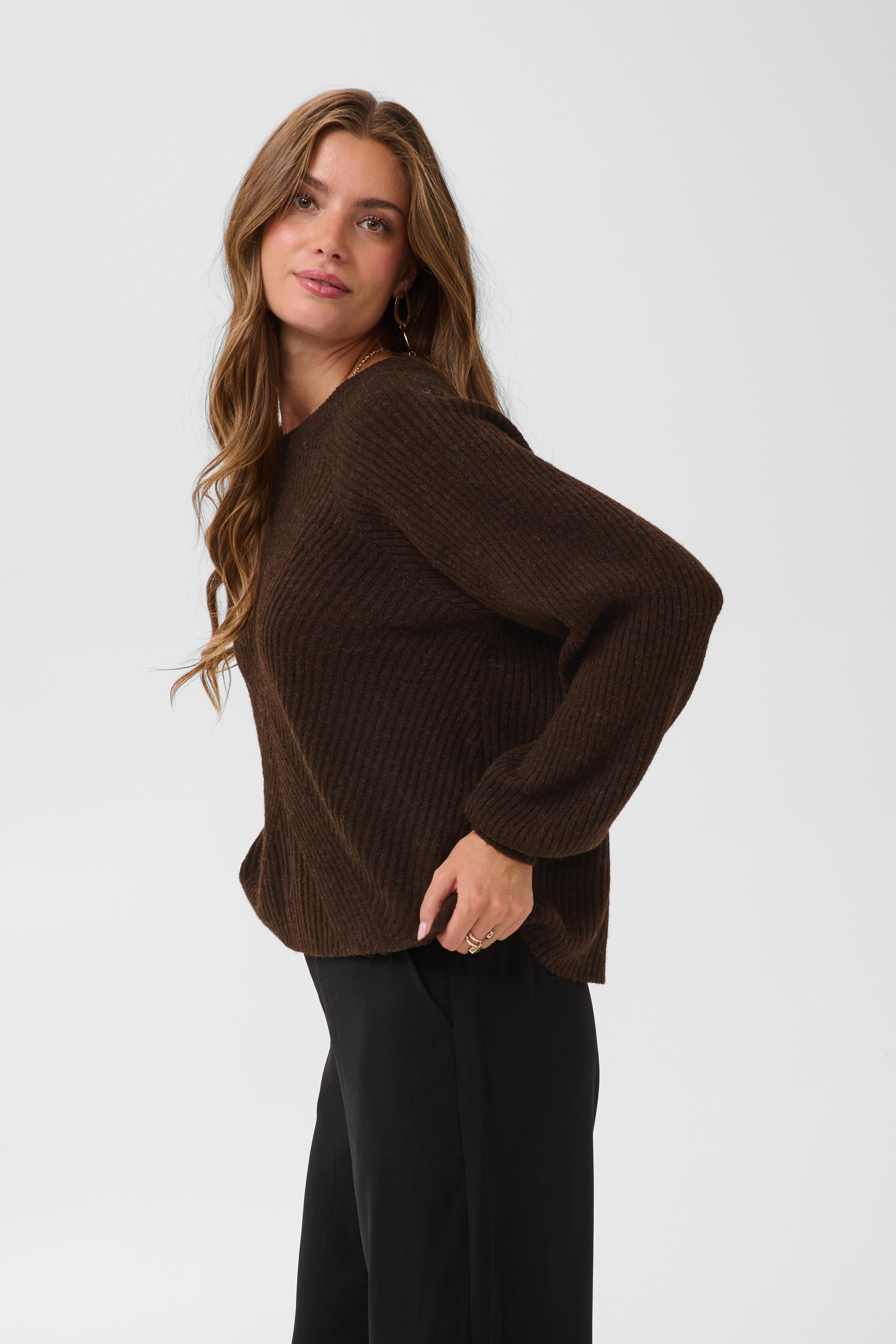 Pullover tricoté, CREAM