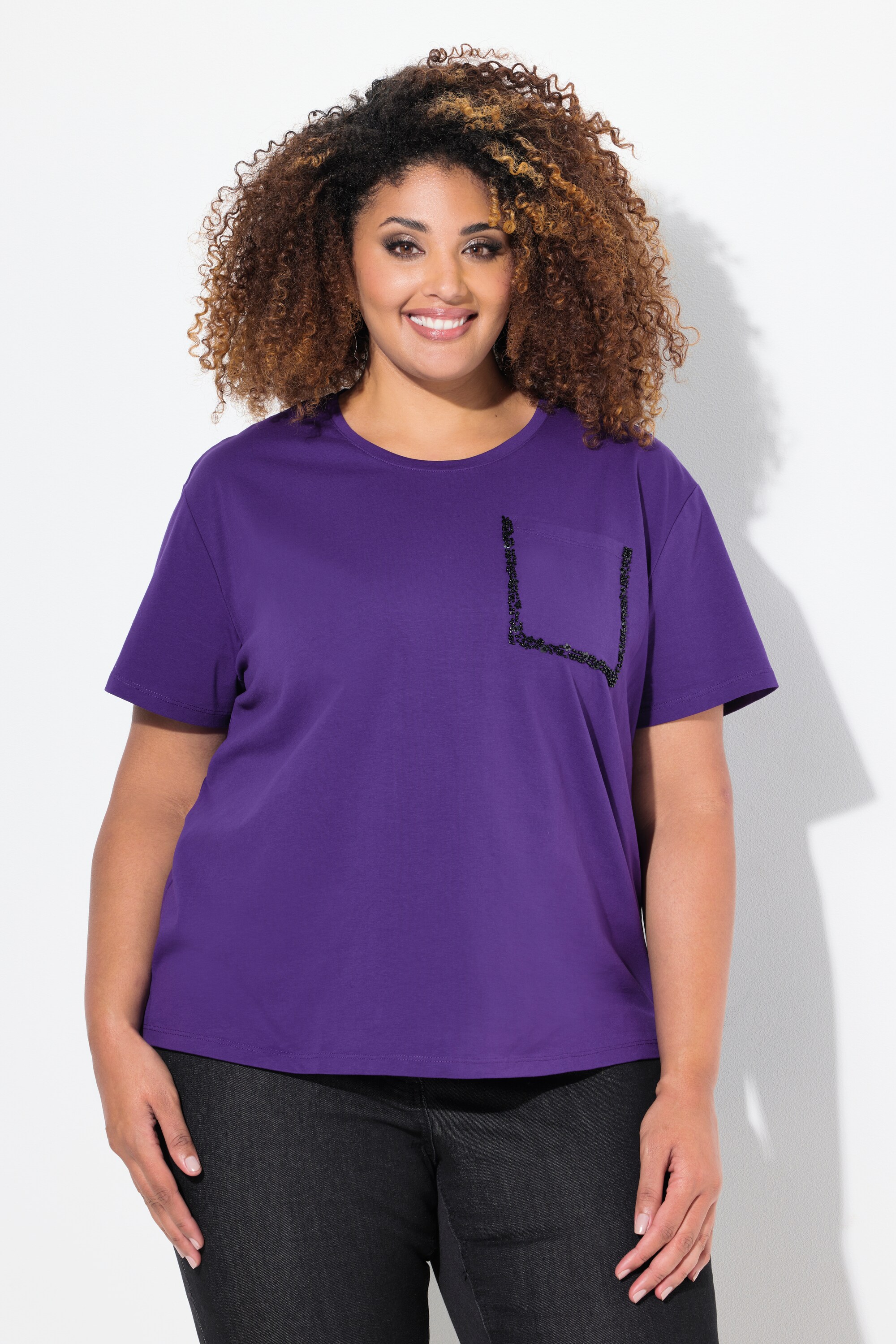 T-shirt oversize à col rond et, ULLA POPKEN