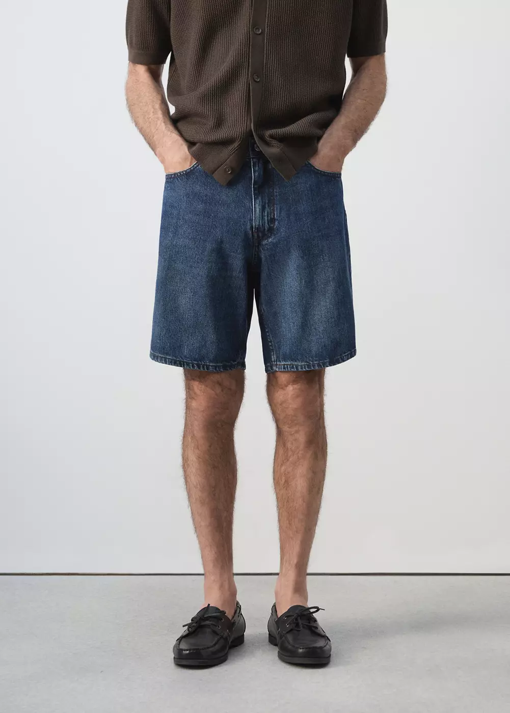 Bermuda en jean droit, MANGO MAN