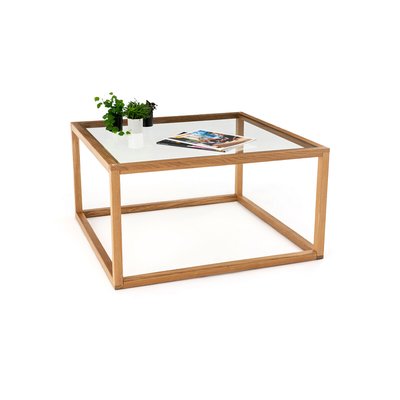 Adonis Square Oak and Glass Coffee Table LA REDOUTE INTERIEURS