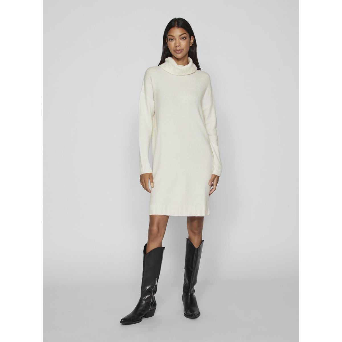 Robe blanche hiver La Redoute