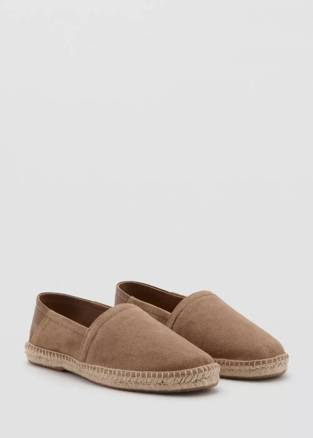 Espadrille en cuir lisse, MANGO MAN