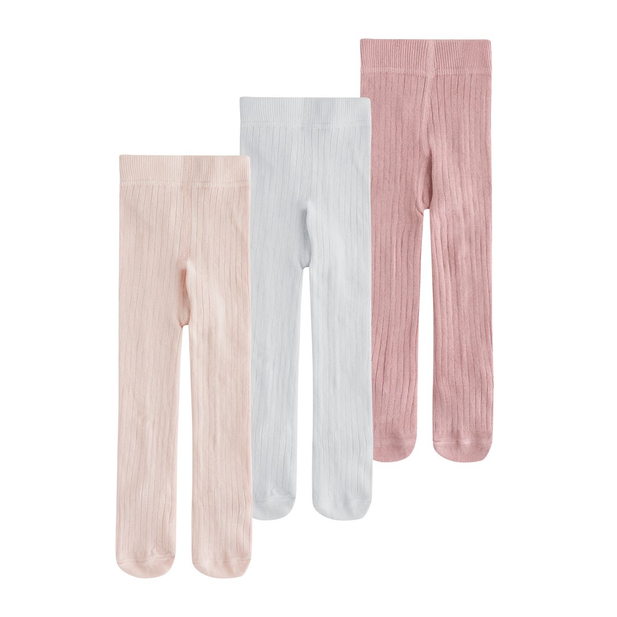 Collants côtelés bébé, 3 paires, NEXT