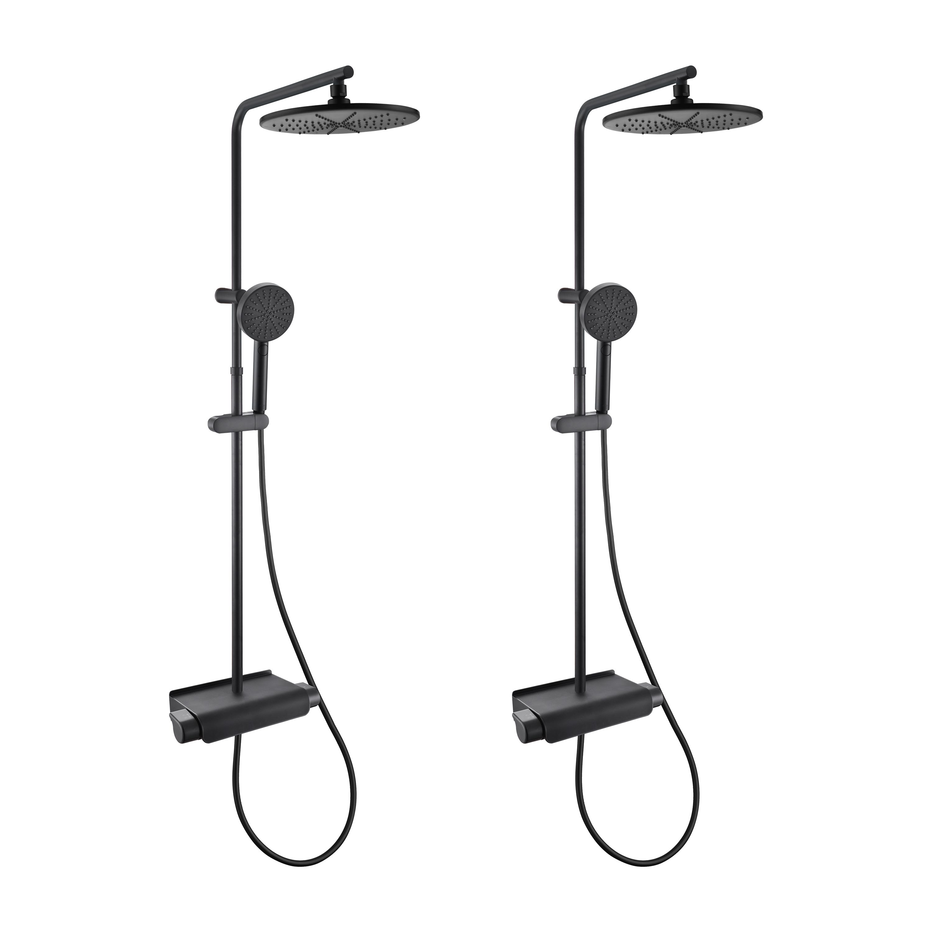 Lot de 2 colonnes de douche thermostatique, EASY, SENSEA