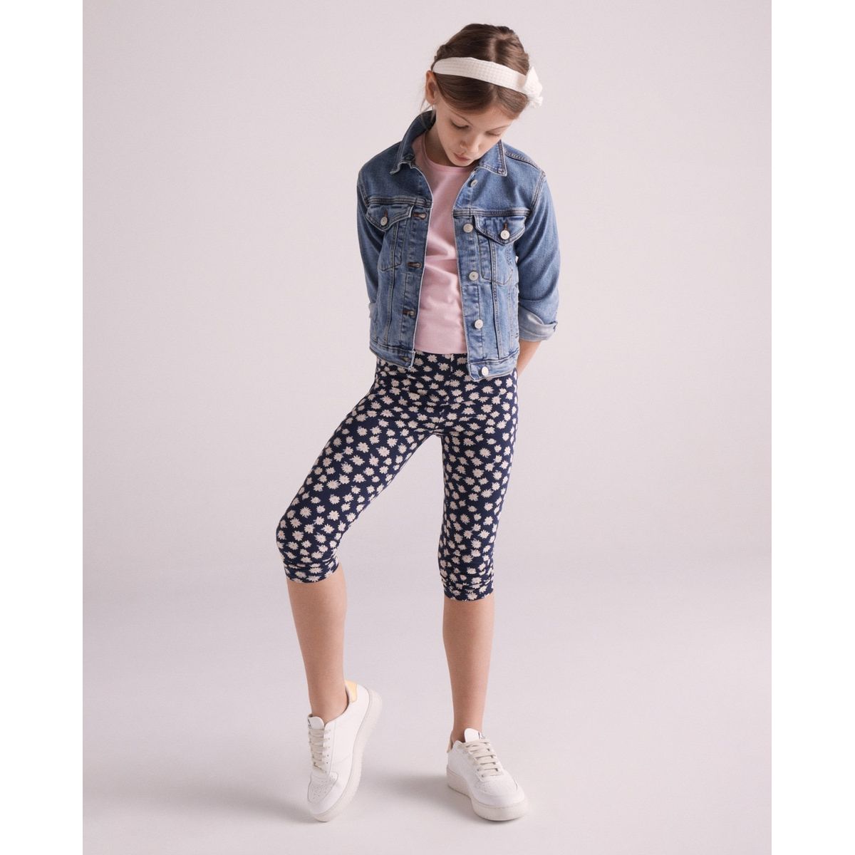 Shop El Corte Inglés Girl's Denim Leggings | DealDoodle