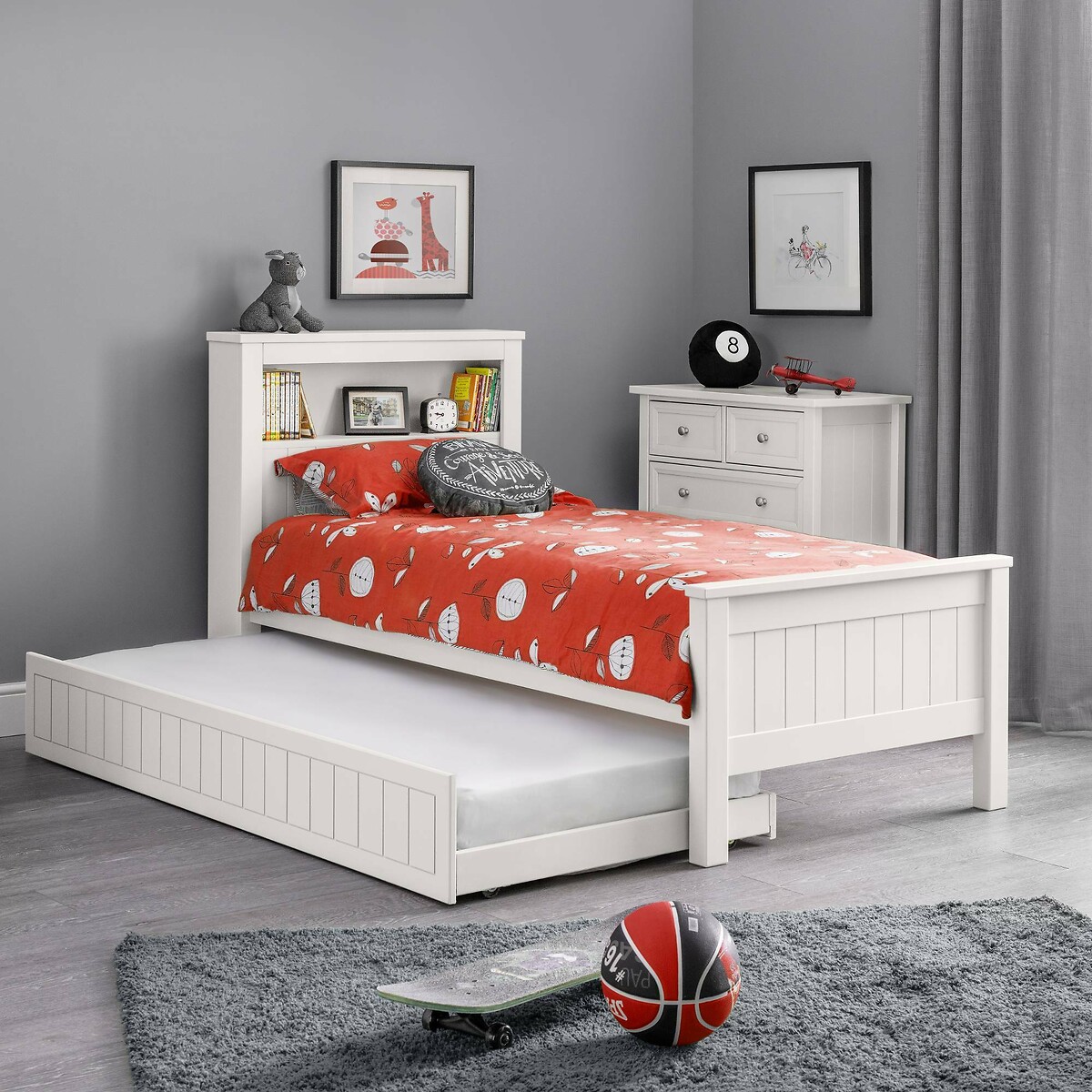 Savannah Bookcase Bed & Underbed, SO'HOME