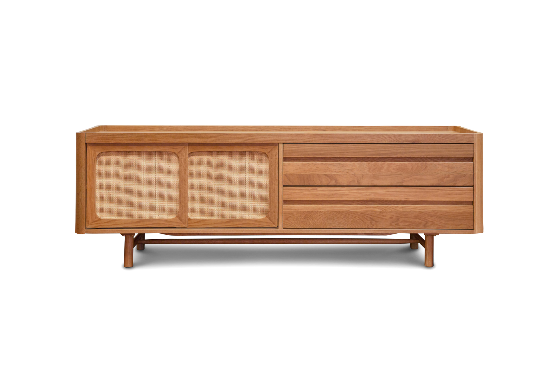 Meuble TV en chêne AARNE, PRODUIT INTERIEUR BRUT