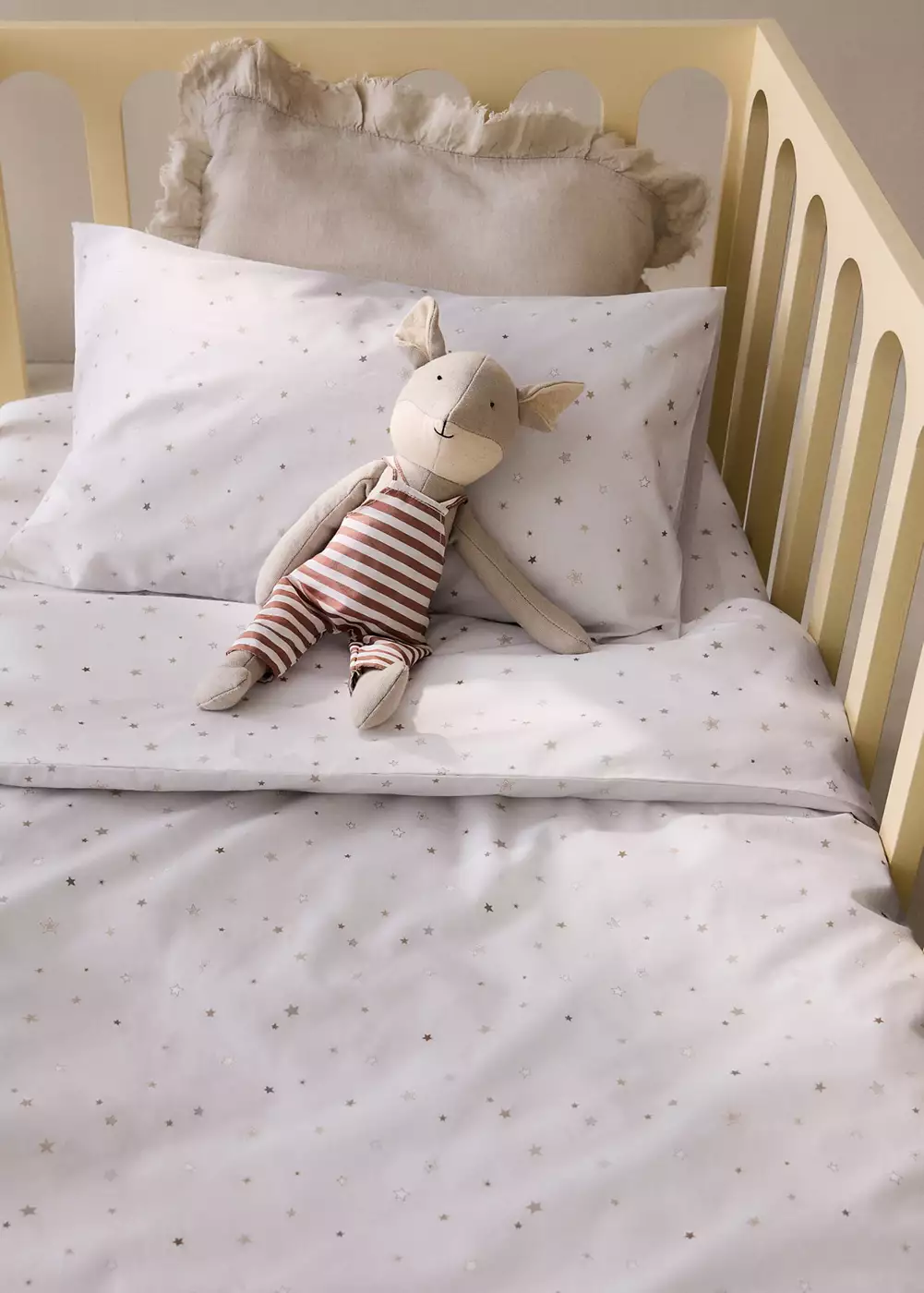 Housse de couette enfant 100 % coton étoiles berceau, MANGO HOME