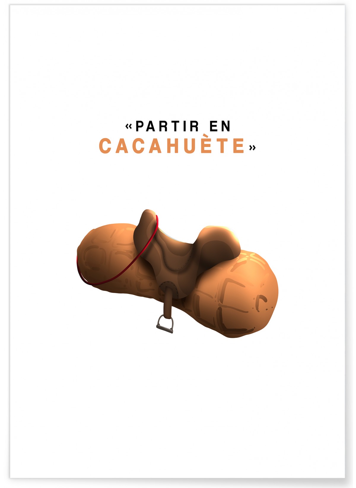 Affiche 'Partir en cacahuète', L'AFFICHERIE