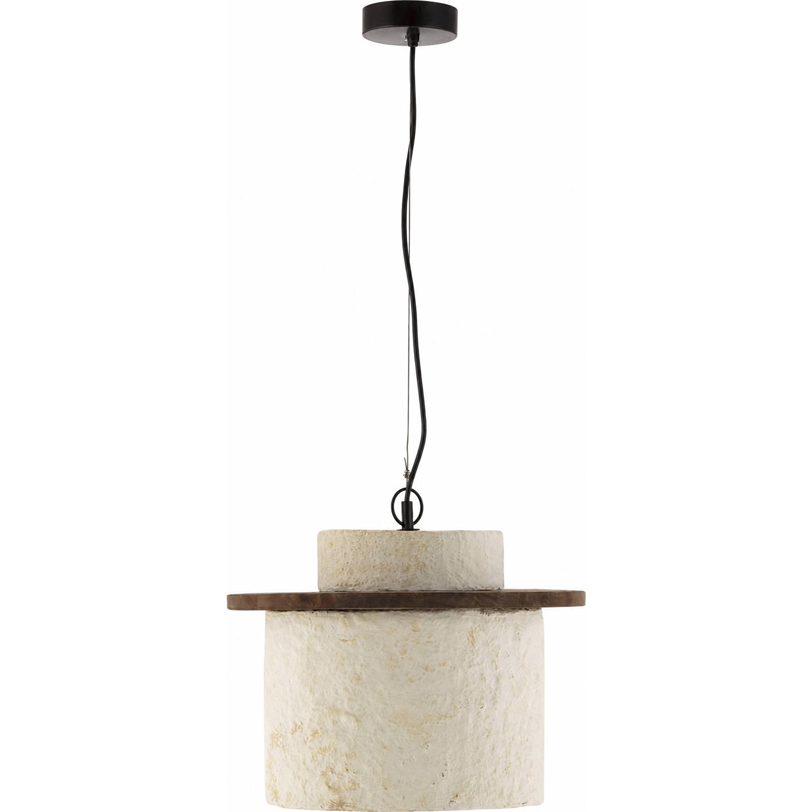 Suspension en papier mâché et bois, RECOLLECTION