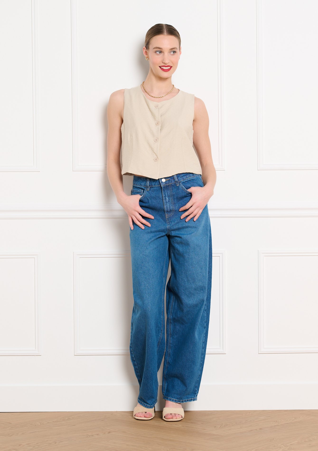 Jean large taille haute, LOLALIZA