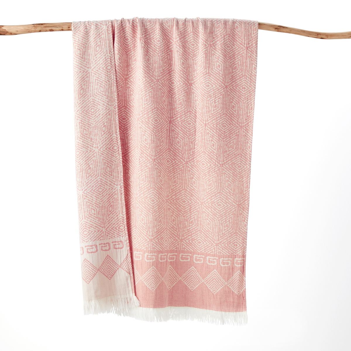 Product photograph of Foscati Fouta-style Beach Towel In Cotton from La Redoute UK