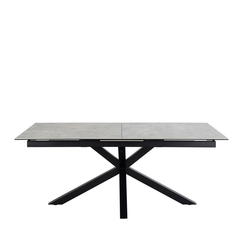 Table à manger extensible 6 à 12 personnes en céramique et métal 200-240x100cm- EURAME, DRAWER