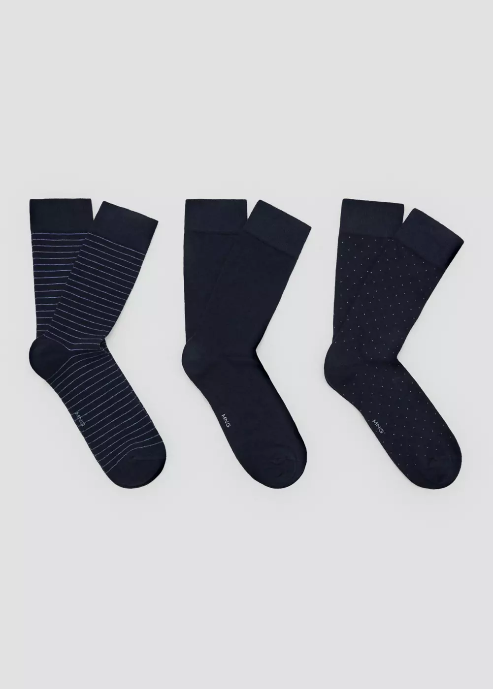 Pack 3 paires de chaussettes combinées, MANGO MAN