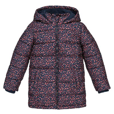 Hooded Padded Puffer Jacket in Floral Print LA REDOUTE COLLECTIONS