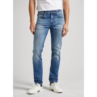 Recycled Cotton Mix Jeans in Slim Fit and Mid Rise PEPE JEANS