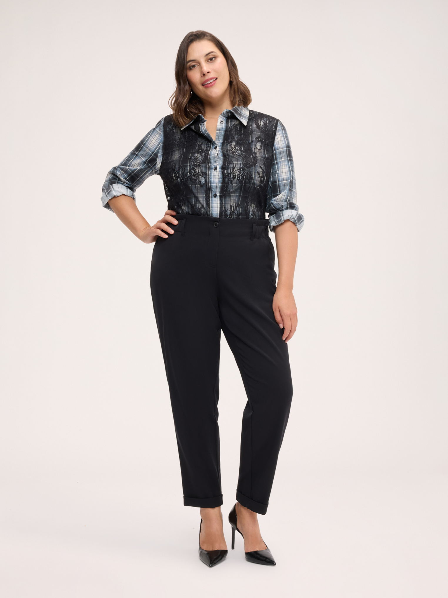 Pantalon Balloon avec taille élastiquée, FIORELLA RUBINO