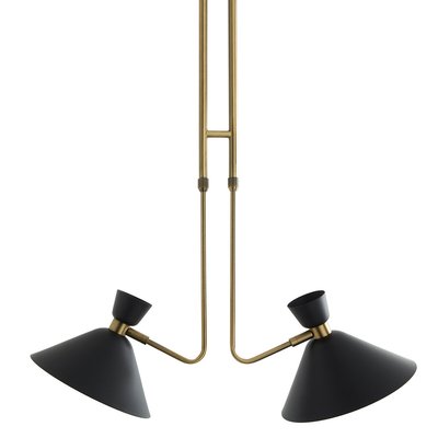 Zoticus Aged Brass Double Ceiling Light AM.PM