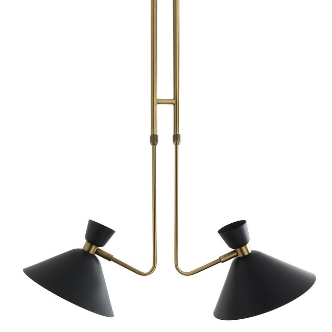 Zoticus Aged Brass Double Ceiling Light aged brass AM.PM