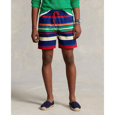 Striped Swim Shorts with Logo Embroidery POLO RALPH LAUREN