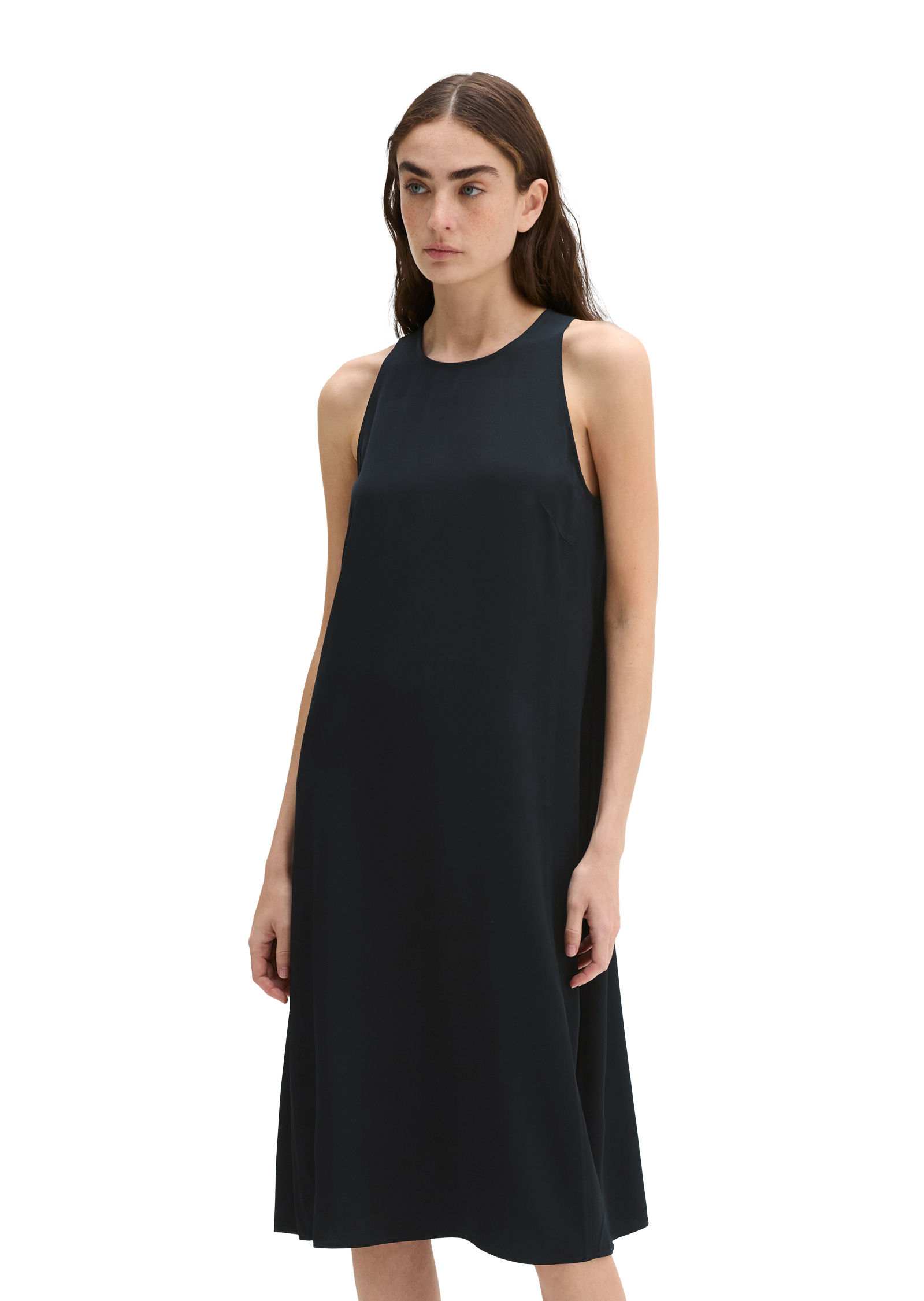 Robe fourreau évasée en sergé de viscose noble, MARC O'POLO