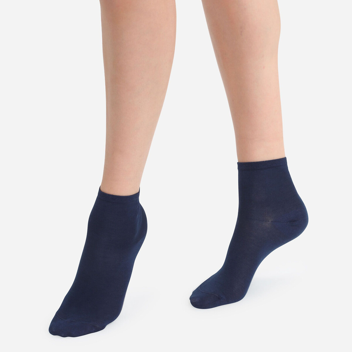 Image of Pack of 2 Pairs of Socks in Mercerised Cotton Mix