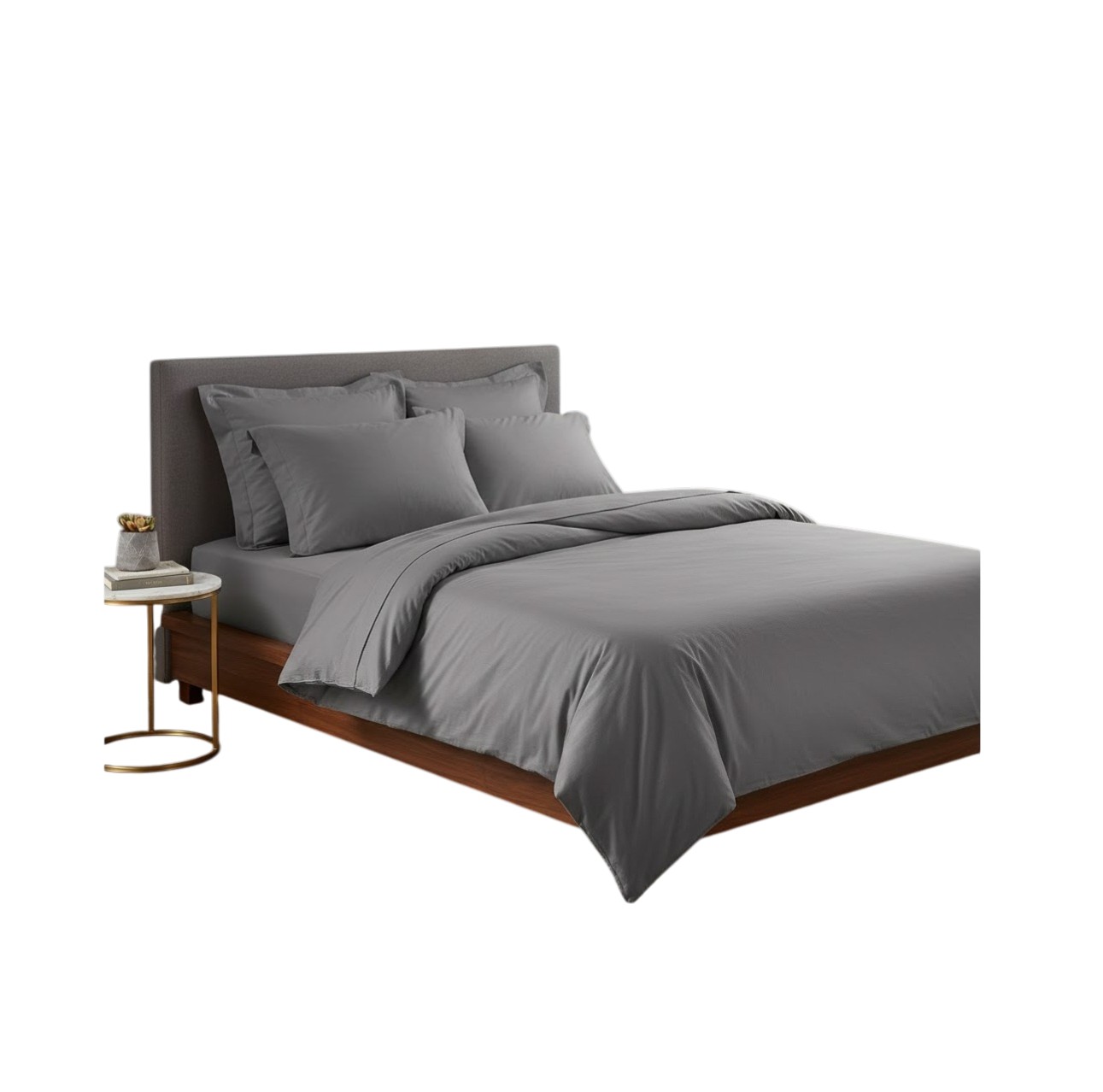Housse de couette en coton uni Lina, EDEN