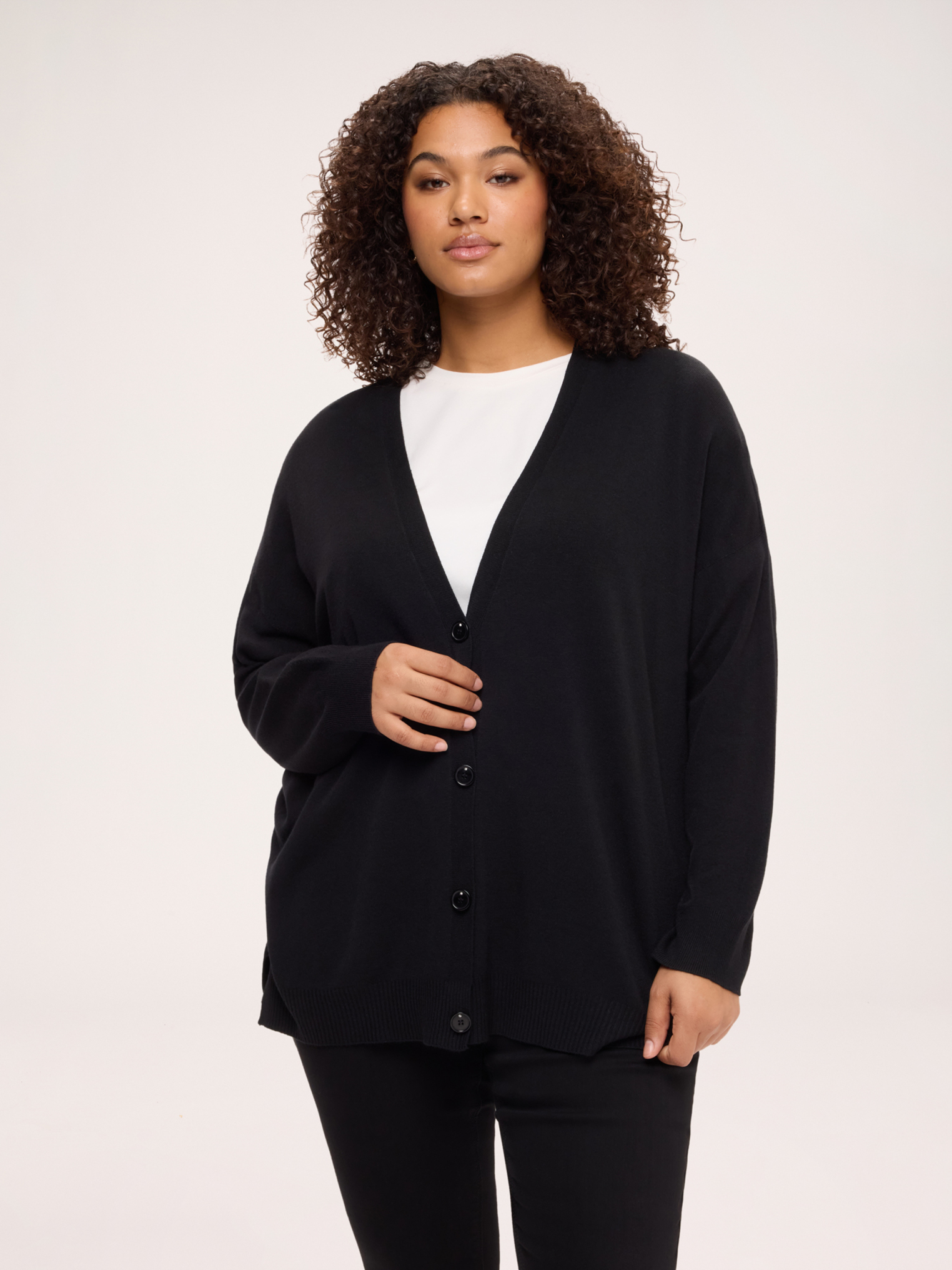 Cardigan col en V, FIORELLA RUBINO