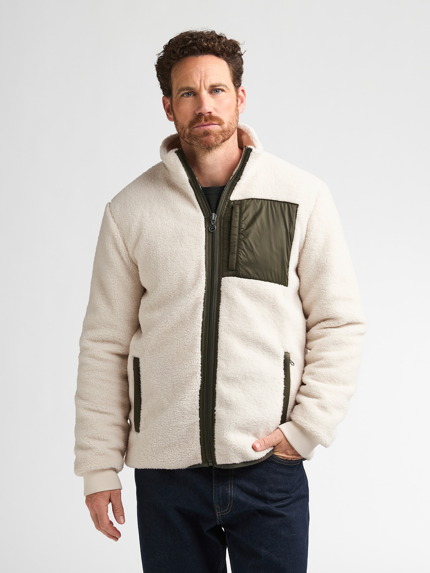 Veste en polaire sherpa ironwood, PETROL INDUSTRIES