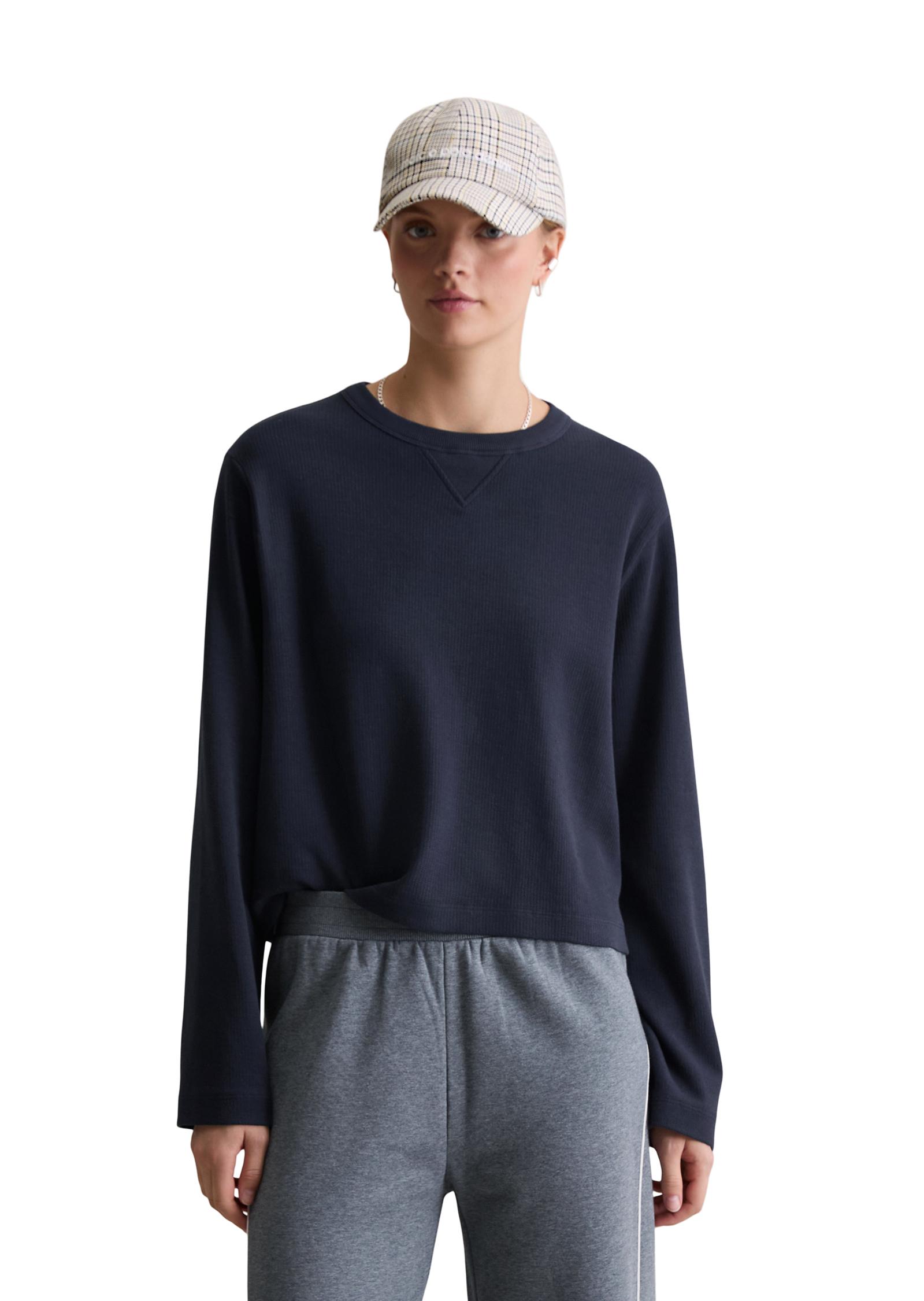 T-shirt long relaxed en jersey lourd, MARC O’POLO DENIM
