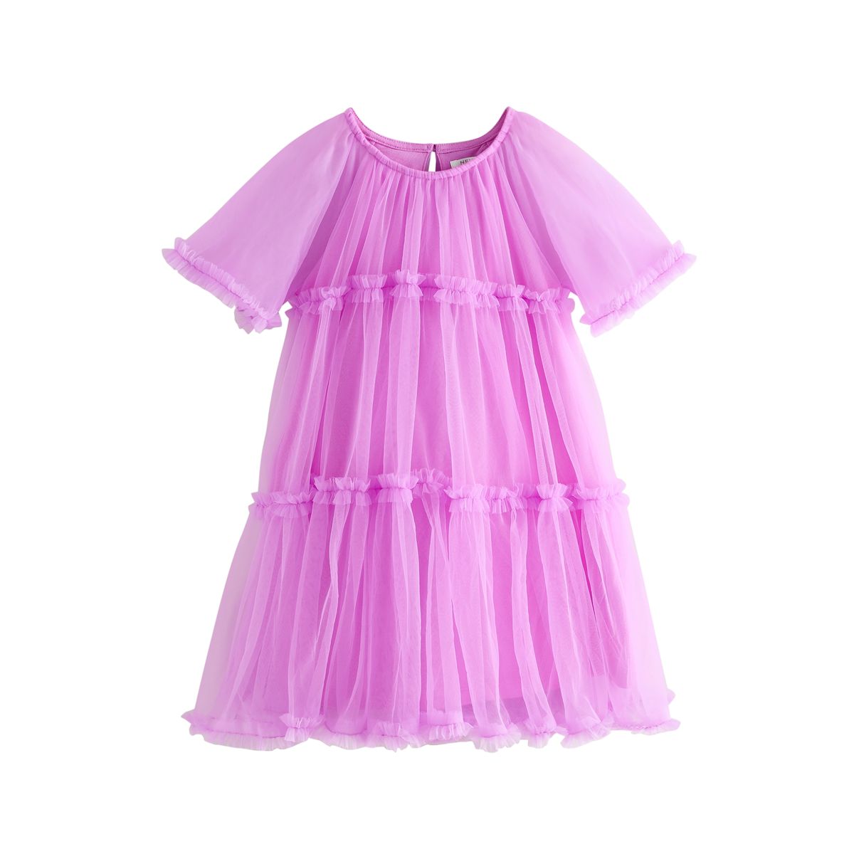 Robe de soirée à volants et superpositions, NEXT