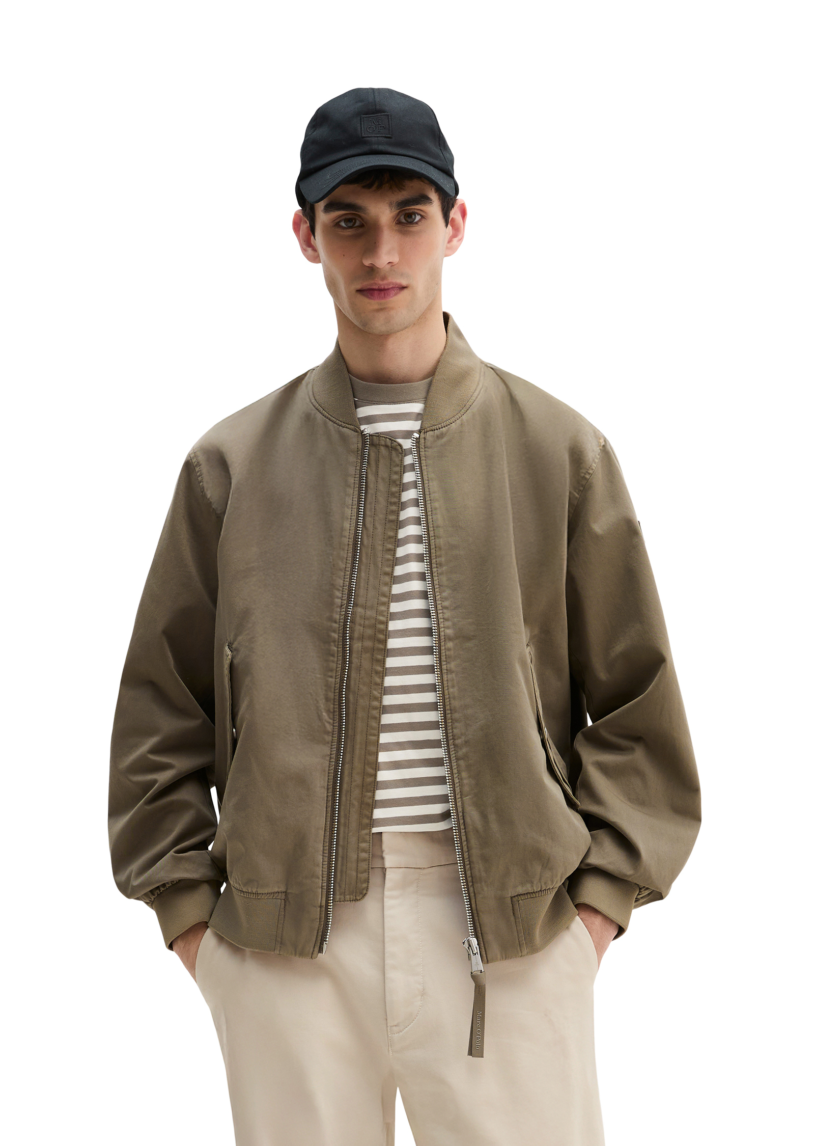 Blouson régulier en sergé de coton bio, MARC O'POLO