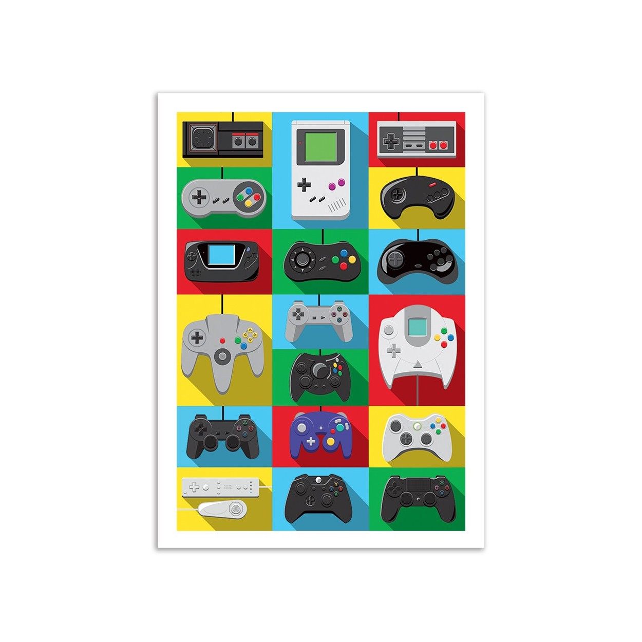 Affiche d'art - Legendary Controllers - Olivier Bourdereau, WALL EDITIONS