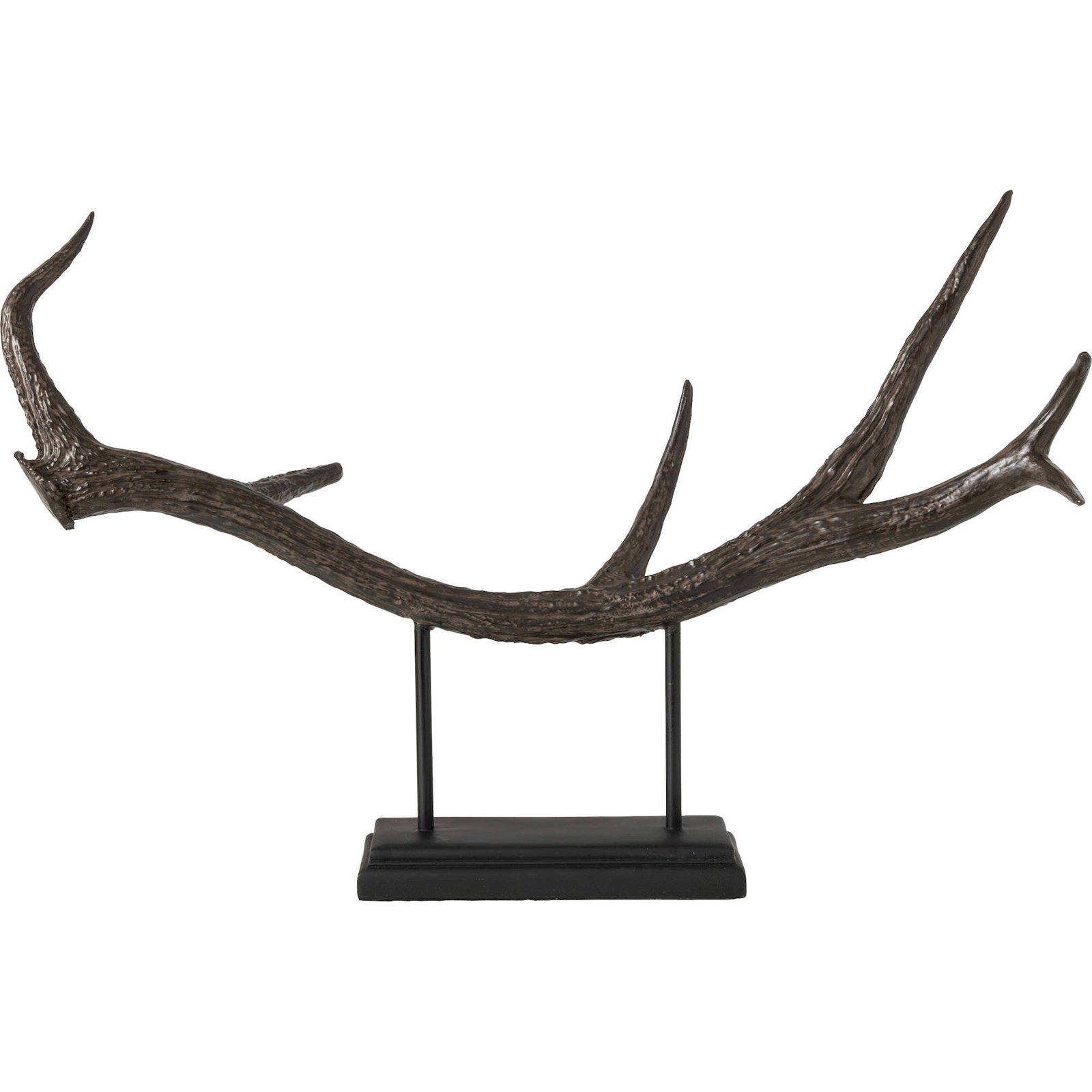 Sculpture bois de cerf sur socle, RECOLLECTION