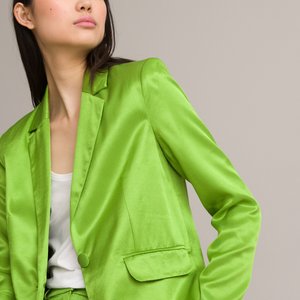 Blazer aderente in satin LA REDOUTE COLLECTIONS image