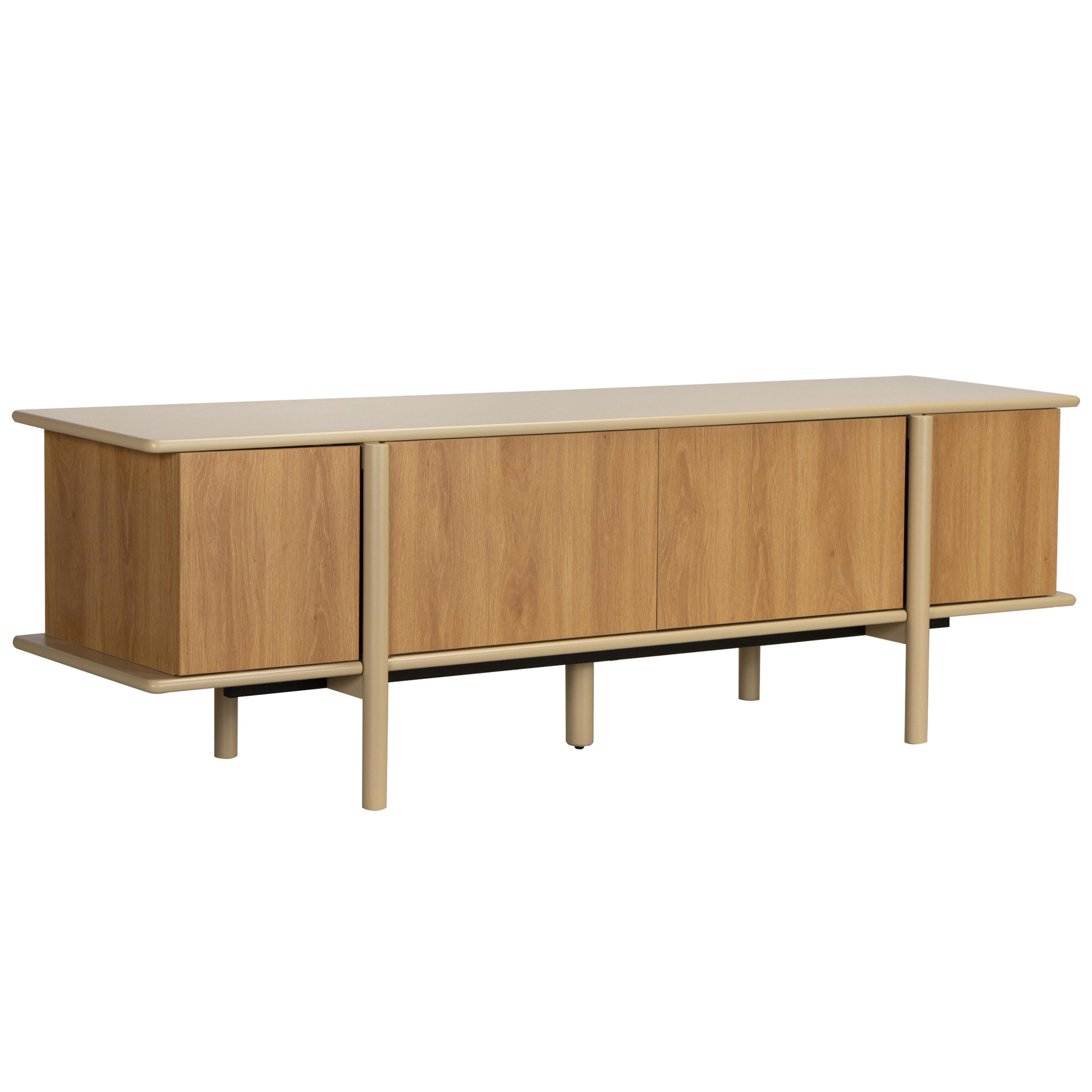 Meuble TV effet bois 180 cm, NELIO, OVIALA