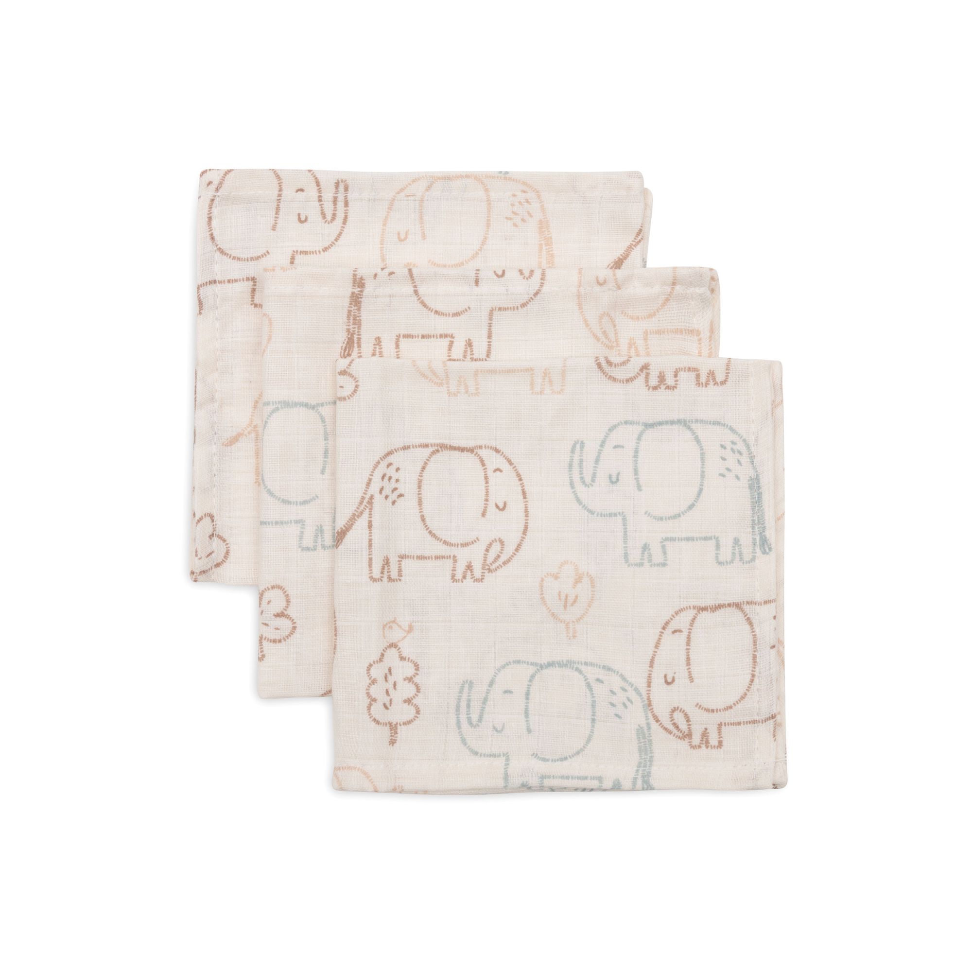 Lot de 3 langes en coton, JOLLEIN