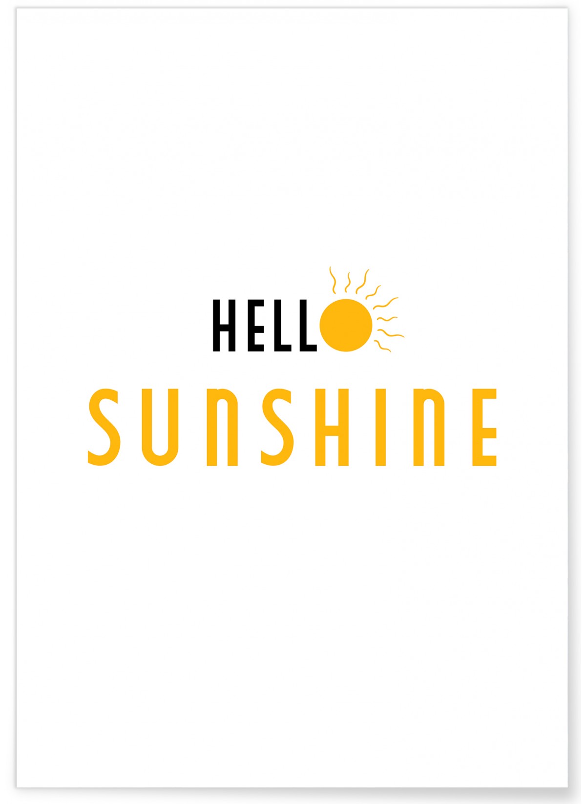 Affiche Hello Sunshine, L'AFFICHERIE